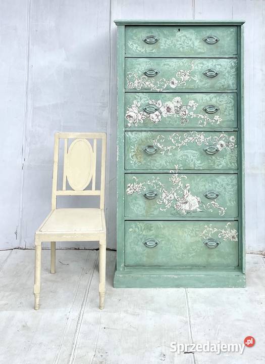 Komoda szafa sekretarzyk vintage shabby chic Przeworsk