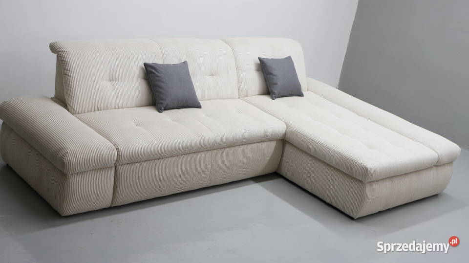 TIL Narożnik z funkcją spania beżowa tkania Poznań sprzedam