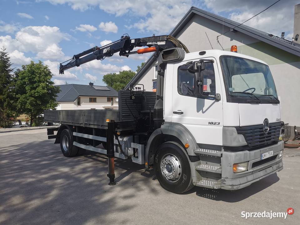 MercedesBenz Atego 1823 żuraw HDS Atlas 1052 manualna małopolskie Miechów