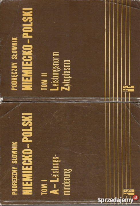 Podręczny słownik niemieckopolski 2 tomy słowniki Puławy