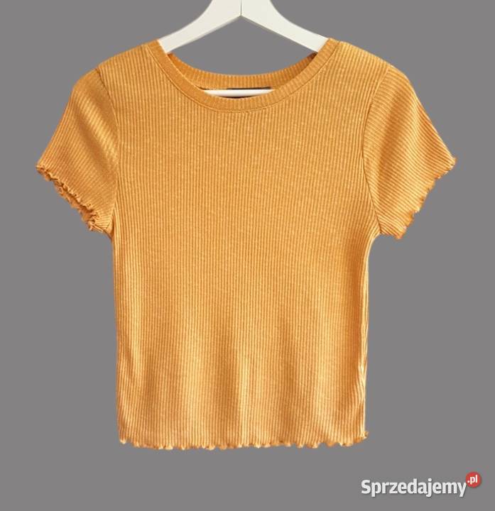 Damska bluzka musztardowa z krótkim rękawem małopolskie Chrzanów sprzedam