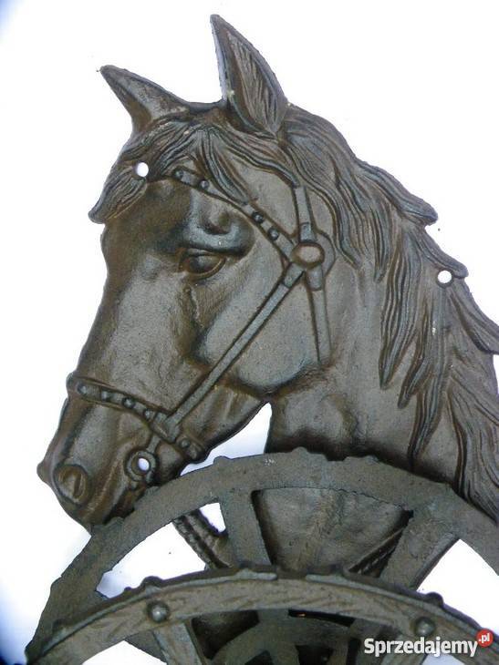 ŻELIWNY UCHWYT NA WĄŻ OGRODOWY KONIK małopolskie