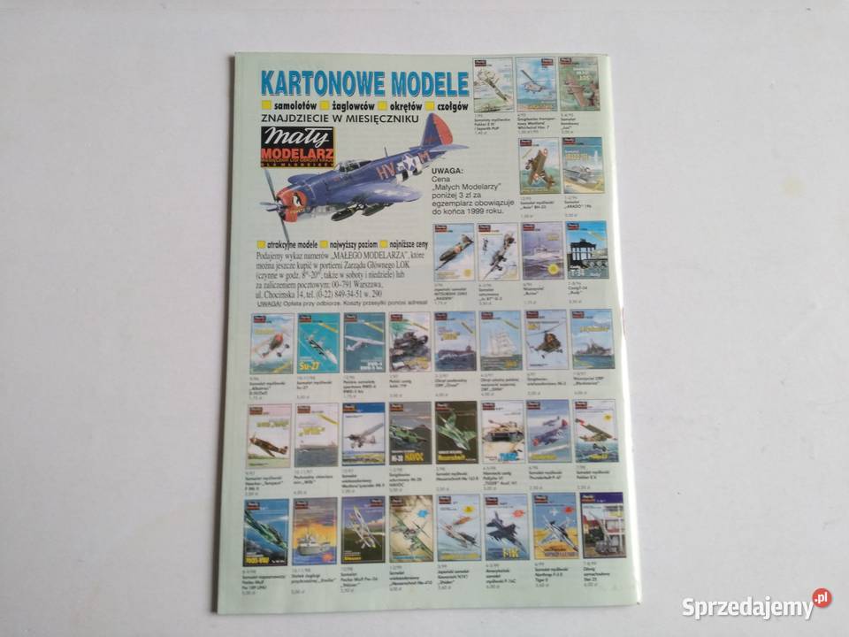 Mały Modelarz 10111999 amerykański samolot FA18 Dąbrowa Górnicza