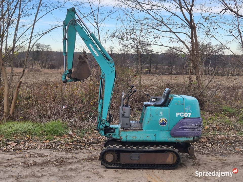 Koparka KOMATSU PC07 Gąsiennice Koparki Małuszyn sprzedam