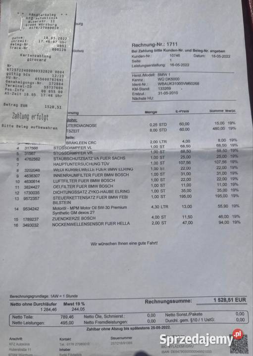 Bmw 116i 20benzynawymieniony rozrząd i oleje Seria 1 Zebrzydowice sprzedam