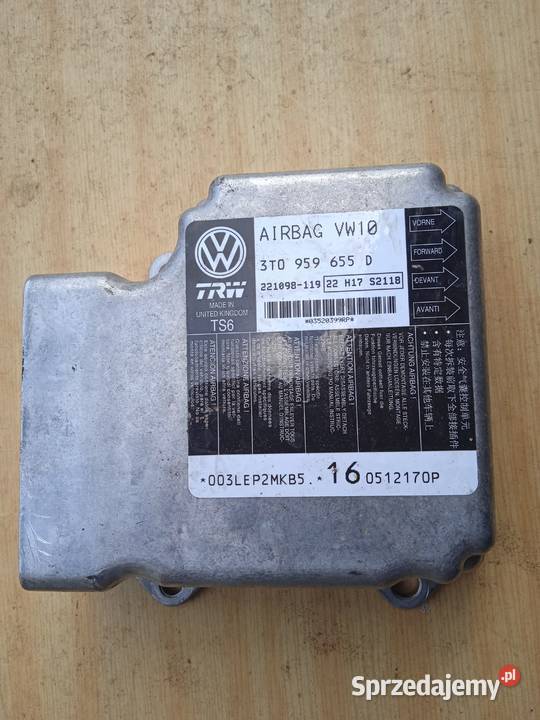 SENSOR AIRBAG 3T0959655D Skoda Superb II Poduszki powietrzne Skierniewice sprzedam