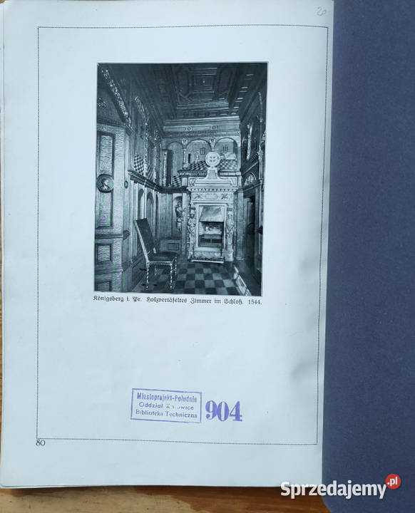 Wnętrza z przeszłości Niemiec 1925 zamki i
