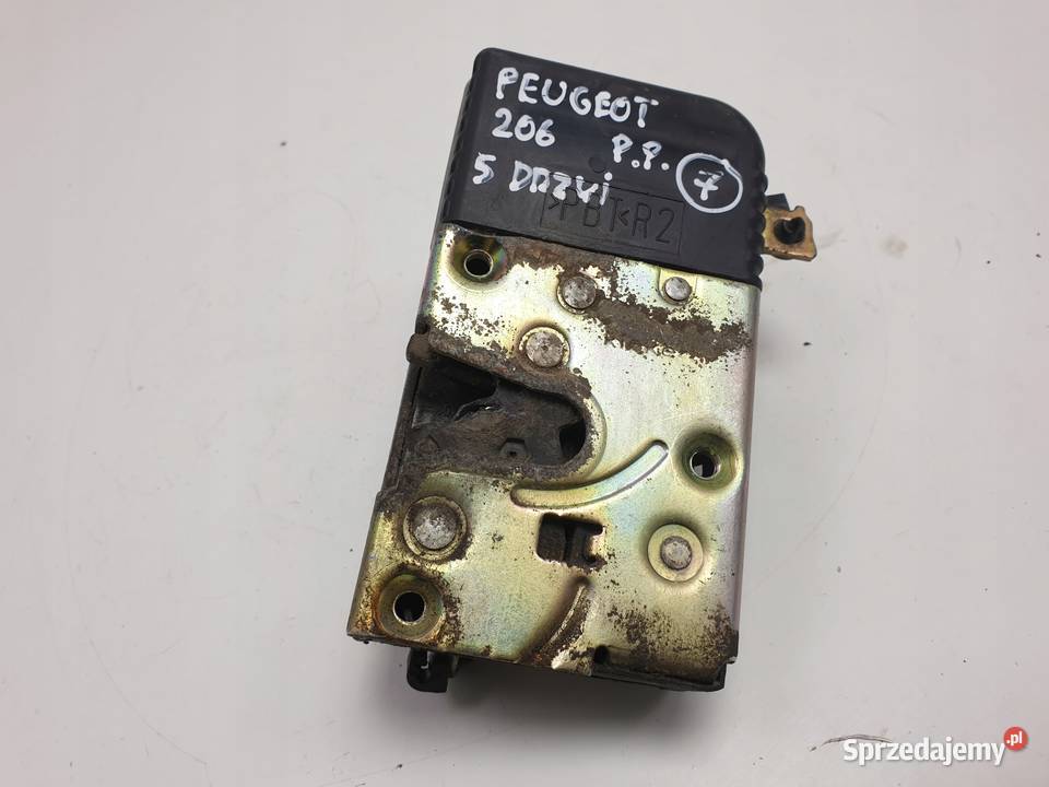ZAMEK DRZWI Prawy przód Peugeot 206 5D PRZEDNIE Rudka