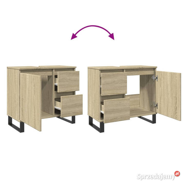 Szafka łazienkowa dąb sonoma 65x33x60 WM849678 Warszawa