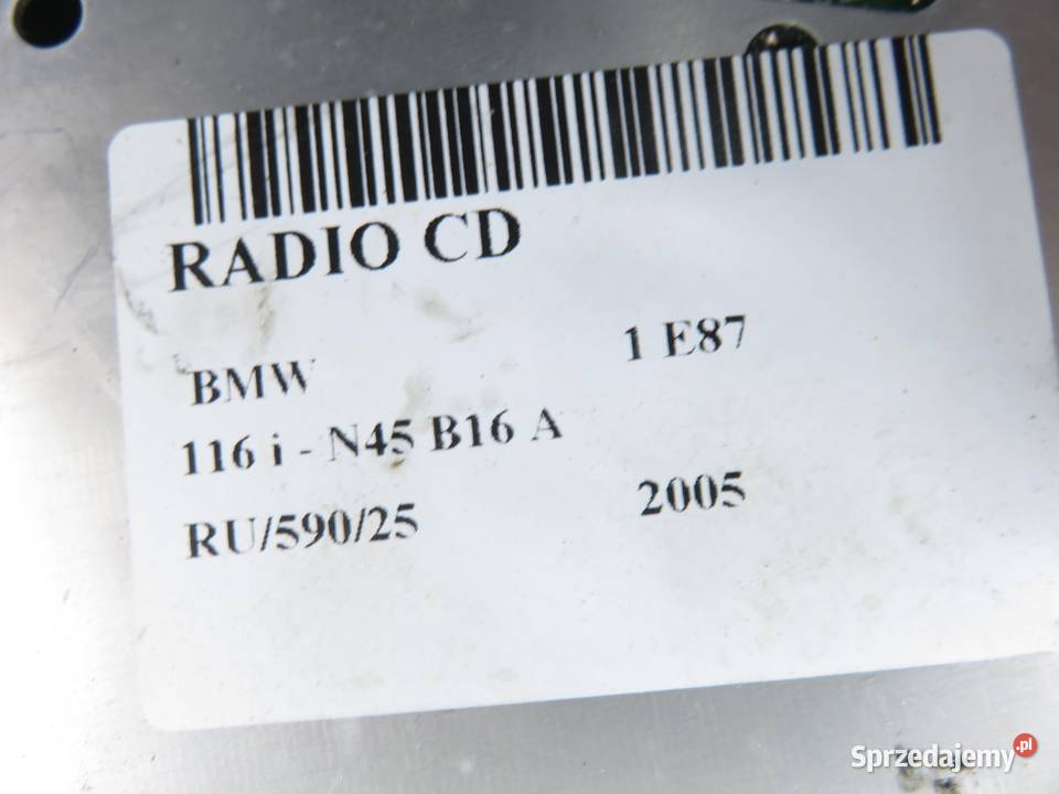 RADIO BMW 1 E87 65126959145