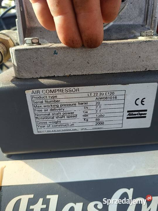 Kompresor sprężarka powietrza atlas copco LT Ostrzeszów