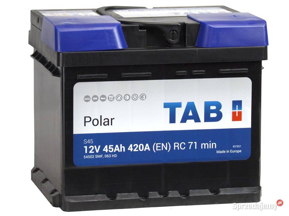 Akumulator TAB POLAR S 45Ah 420A niski Pabianice