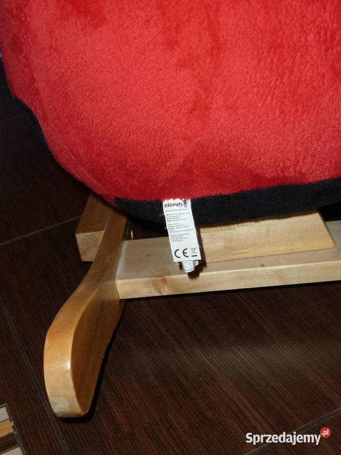 Fotelik bujany czerwona biedronka marki elefun Łódź sprzedam