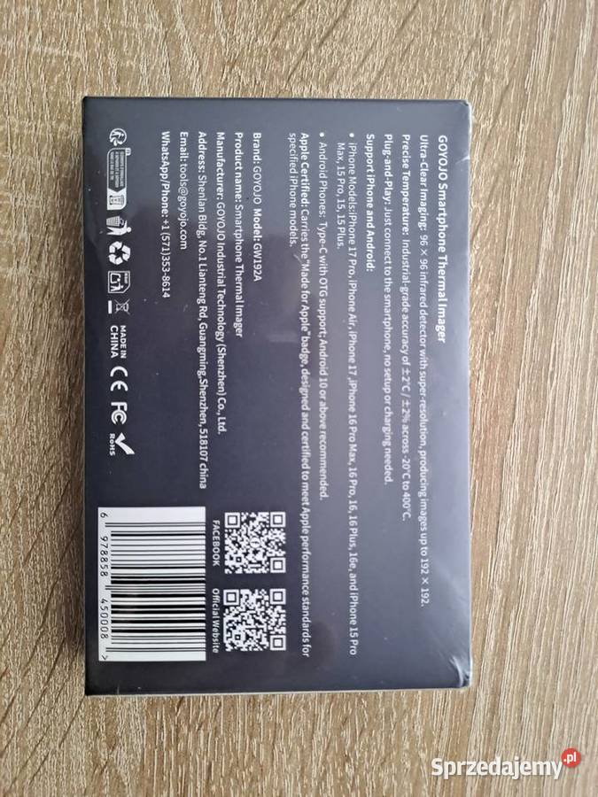 GOYOJO GW192 IR kamera termowizyjna Elektronika Rumia