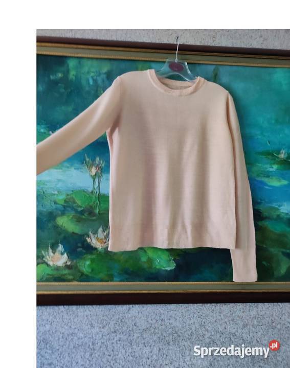 włoski merino wełniany lekki puszysty ciepły Rozmiar 40(L) Kielce