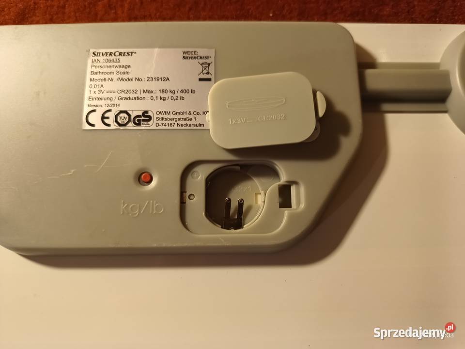 Nieużywana waga łazienkowa SilverCrest Pozostałe Wronki sprzedam