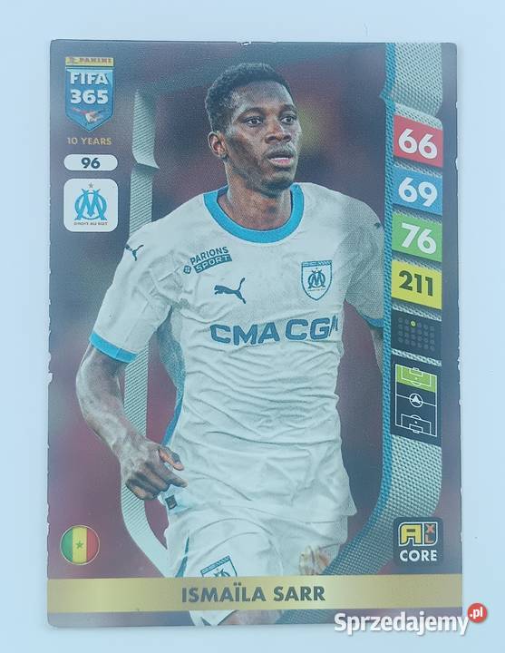 Ismaila Sarr 96 karta Fifa 365 Adrenaline XL małopolskie Zbylitowska Góra