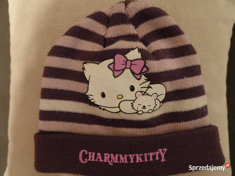 Ciepła dziewczęca czapka Hello Kitty dziewczynka