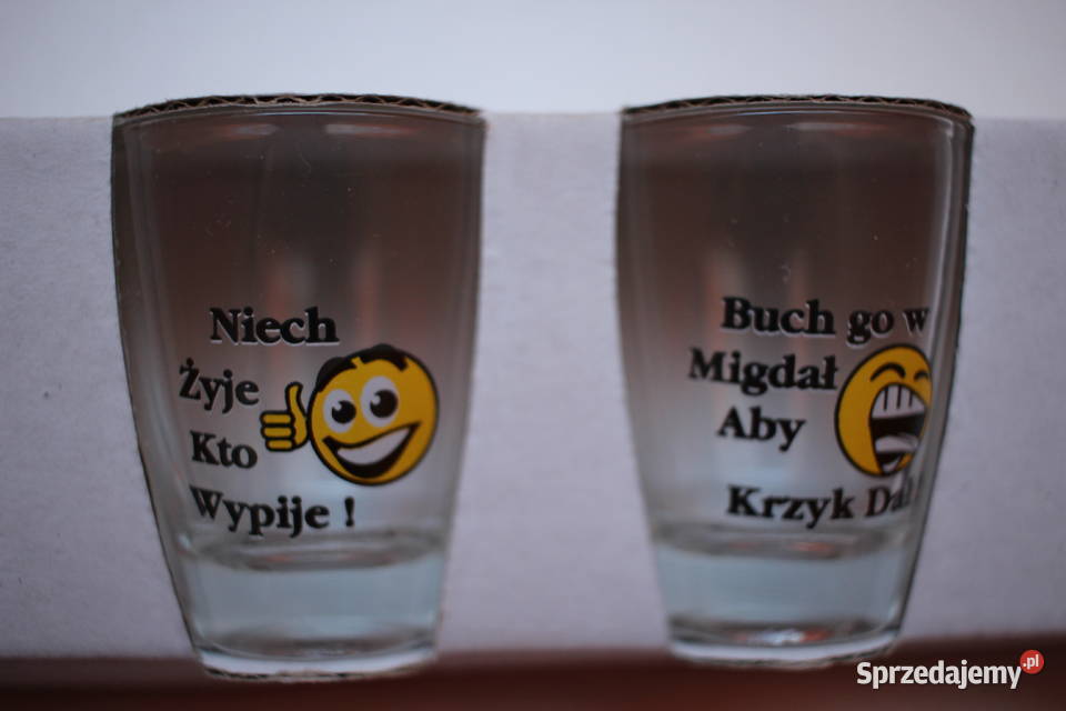 Kieliszki zestaw wódki komplet urodziny prezent Toruń sprzedam