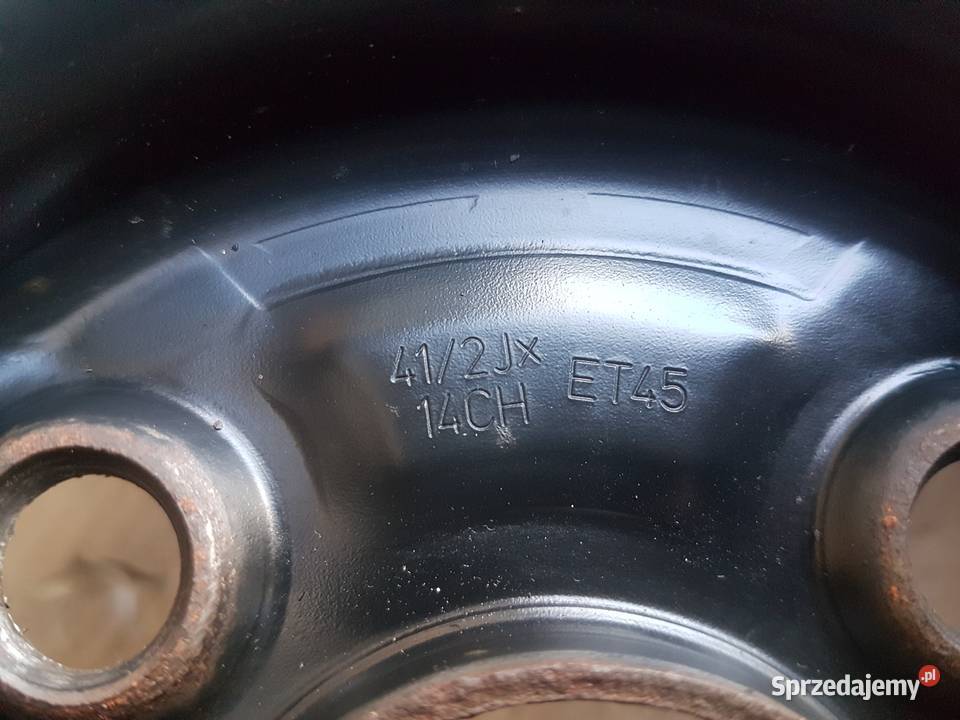 felga stalowa r14 45jx14 et45 ch54 4x100 suzuki dolnośląskie Legnica