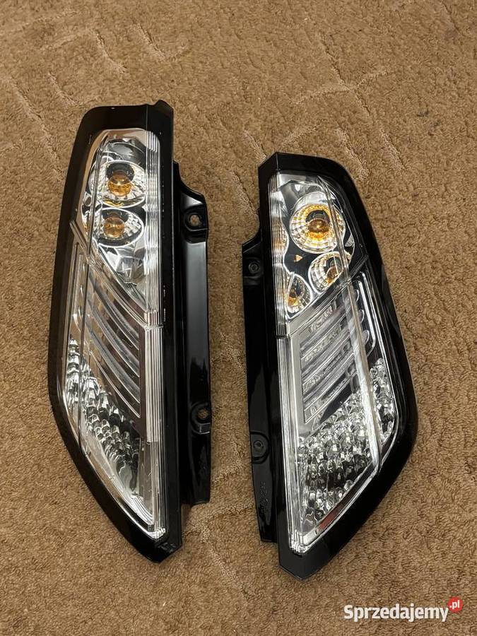 Lampy tylne tył srebrne chrom diodowe LED SONAR śląskie Częstochowa