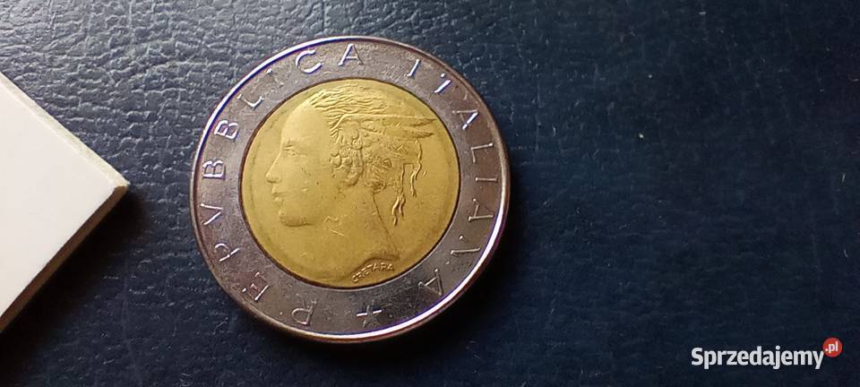 Stare monety 500 lir 1984 Włochy podkarpackie Lesko sprzedam