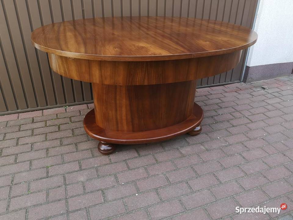 Stół ArtDeco Orzech Owalny Antyk Stary Antyki, Sztuka, Kolekcje Swarzędz