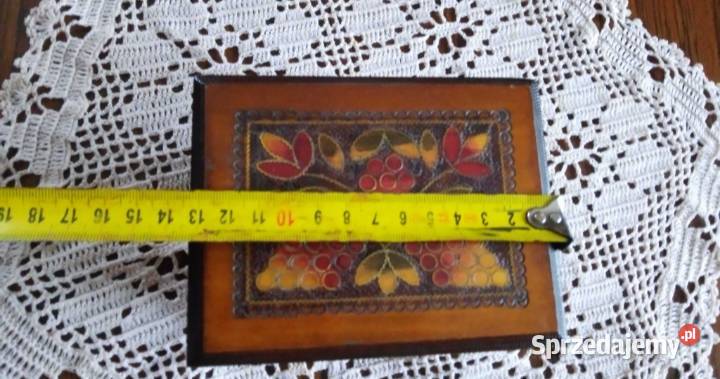 Szkatułka drewniana podwójnie otwierana kujawsko-pomorskie Nakło nad Notecią