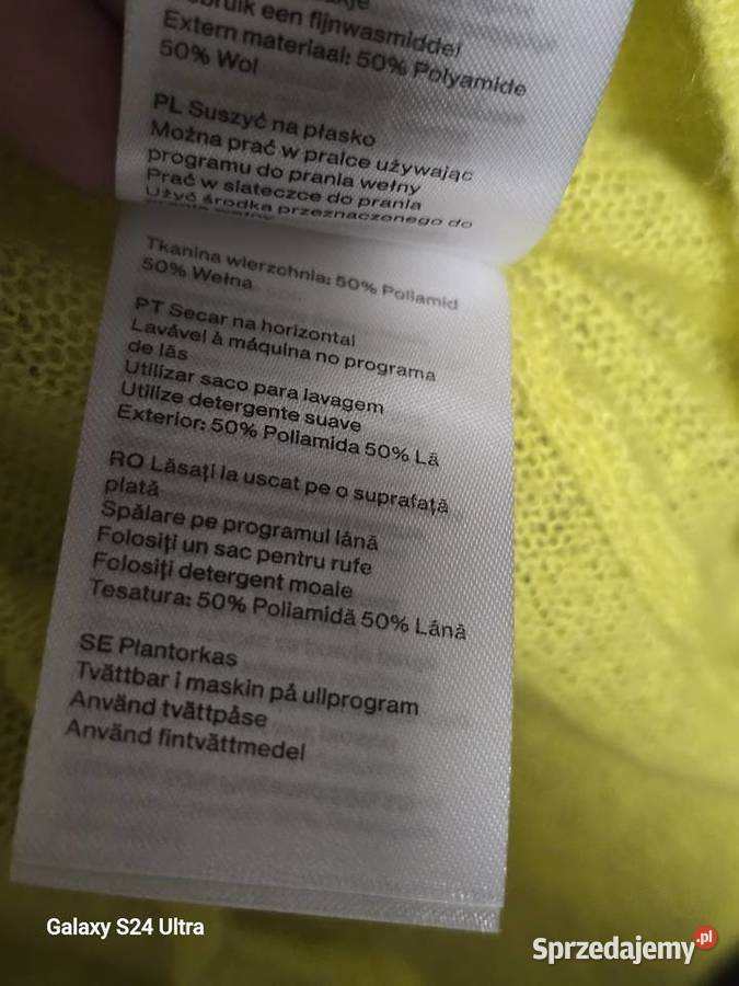 Damski złoty kardigan size S Żory sprzedam