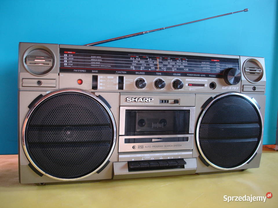 Radiomagnetofon SHARP GF5757HB lubuskie Zielona Góra