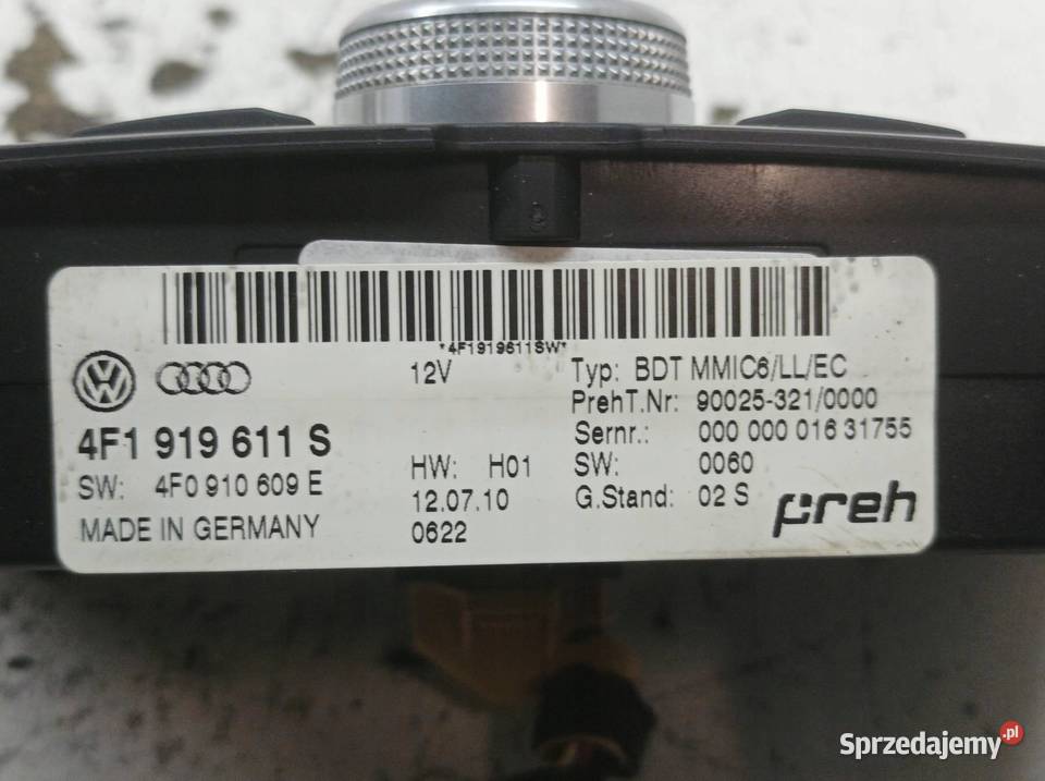 PANEL STEROWANIA 4F1919611S Audi A6 III 20042011