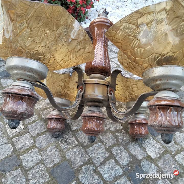 Żyrandol PRL Lampy wiszące