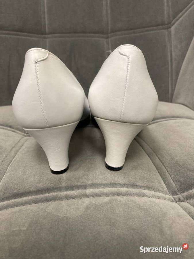 Nowe szpilki buty vintage Rose Lee USA białe