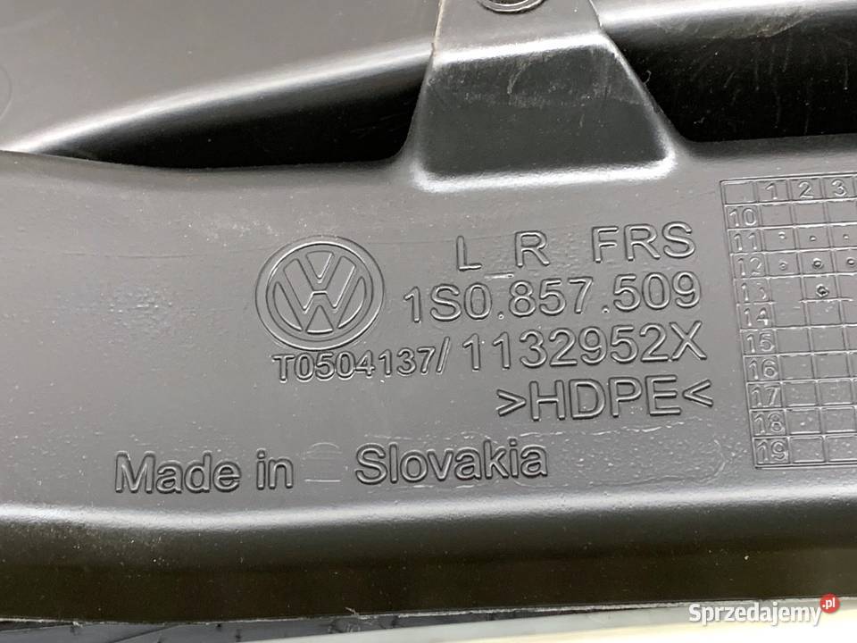 KOKPIT VW UP 1S0857509 Hatchback KONSOLA DESKA sprzedam