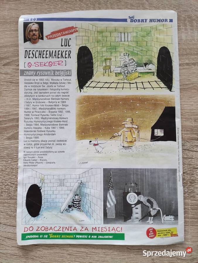 Czasopismo Twój Humor 9 Wrzesień 2001 Rzeszów Rok wydania 2001 sprzedam