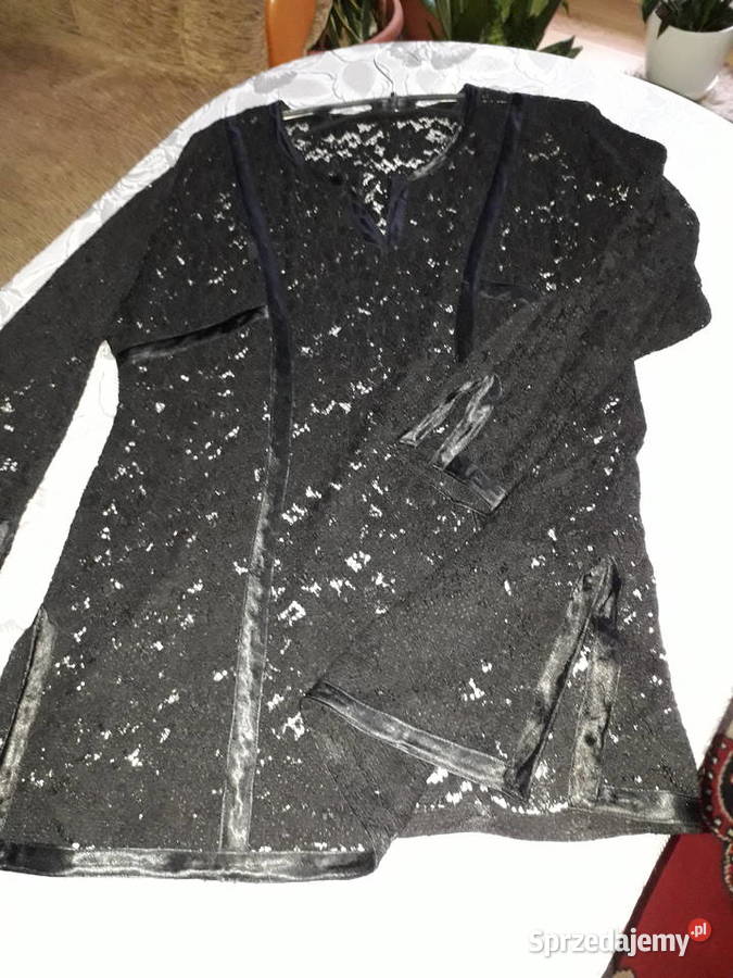 Bluzka czarna koronkowa Moda i Styl Nidzica
