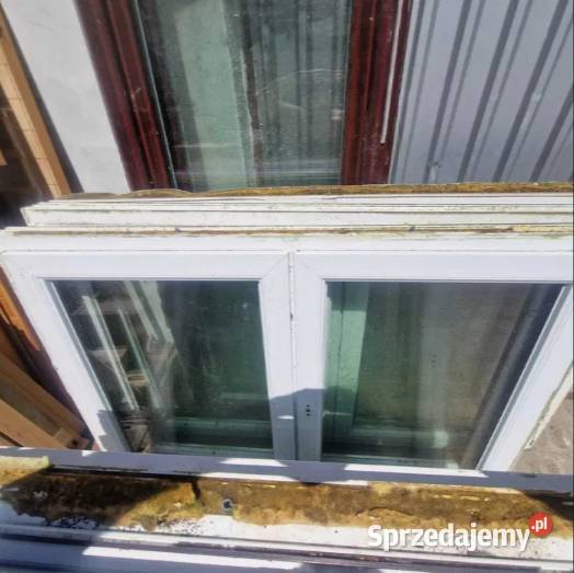 Okna okno plastikowe z demontażu brązowe PCV Siedlisko