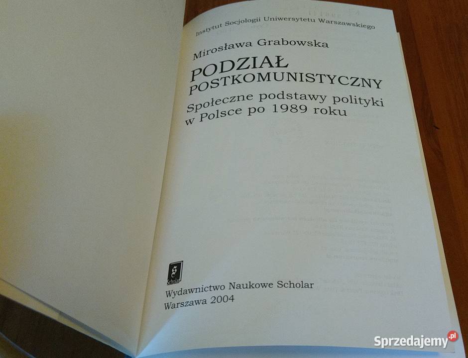 Podział postkomunistyczny społeczne podstawy Gdańsk