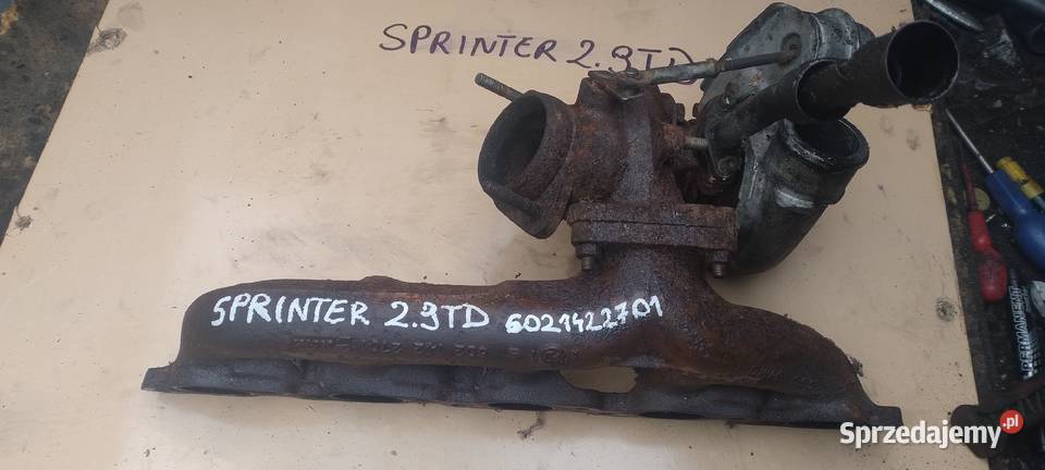 MERCEDES SPRINTER 29TD turbosprężarka kolektor Silniki i osprzęt