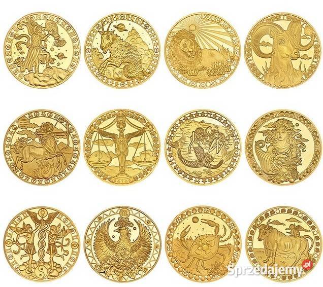 Kolekcja Luksusowa Znaki Zodiaku Złoto Sosnowiec