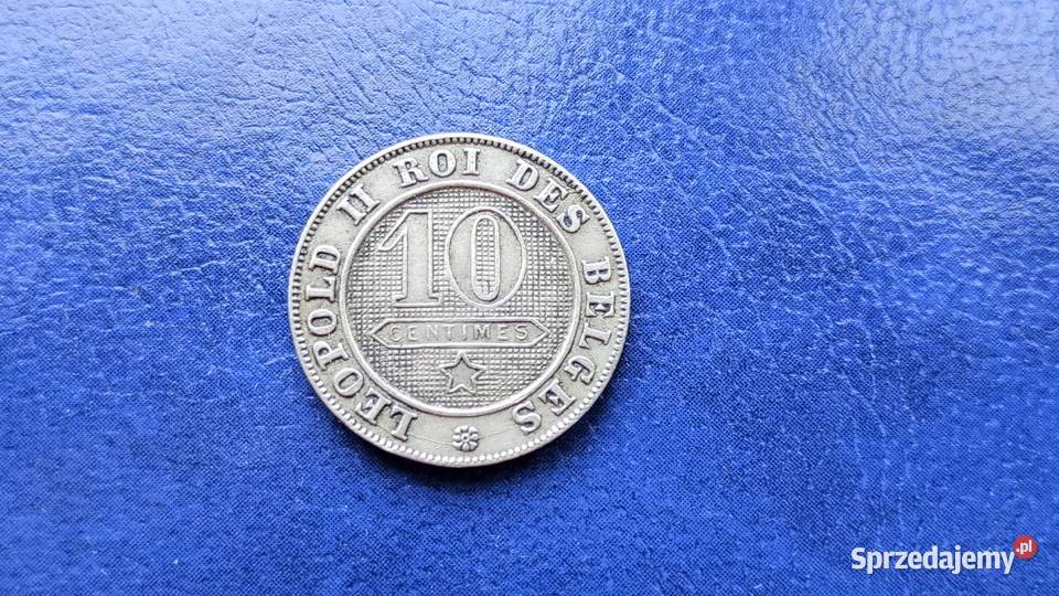 Stare monety 10 centimes 1894 Belgia 1 Lesko