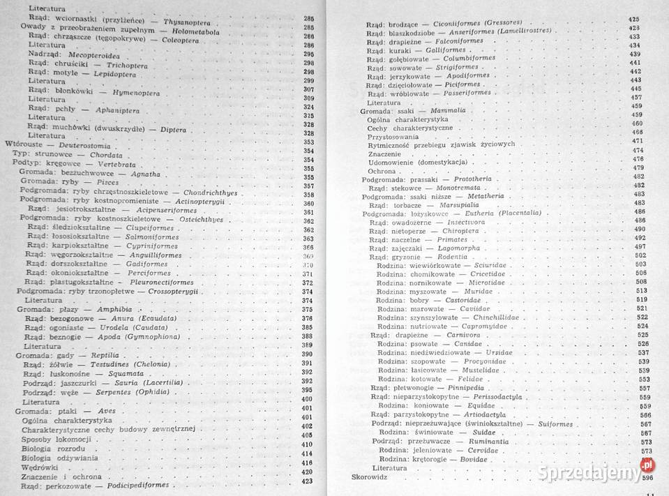 Zoologia Tom 12 Cęść ogólna Część systematyczna Chełm
