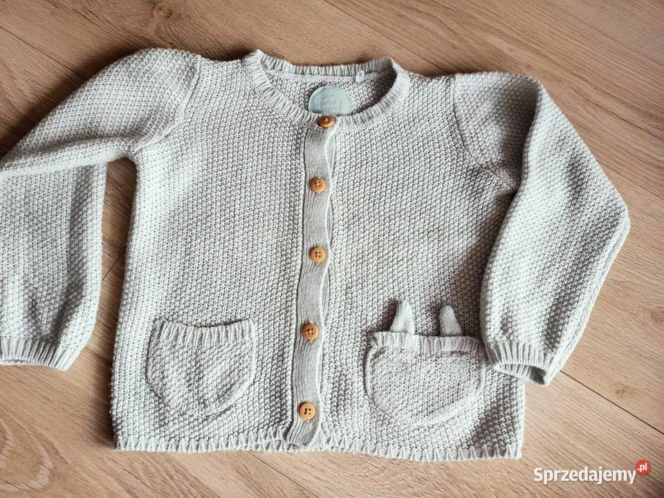 Sweter dziewczęcy turkusowy rozpinany z Płock