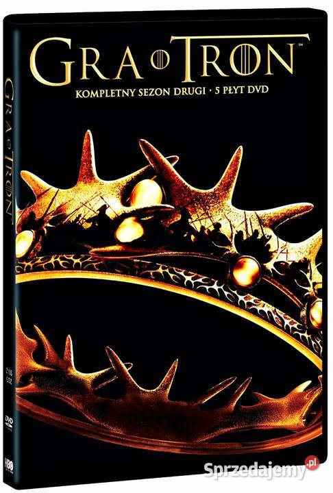 GRA O TRON KOMPLETNY SEZON DRUGI 5 PŁYT DVD pełne Kalisz sprzedam