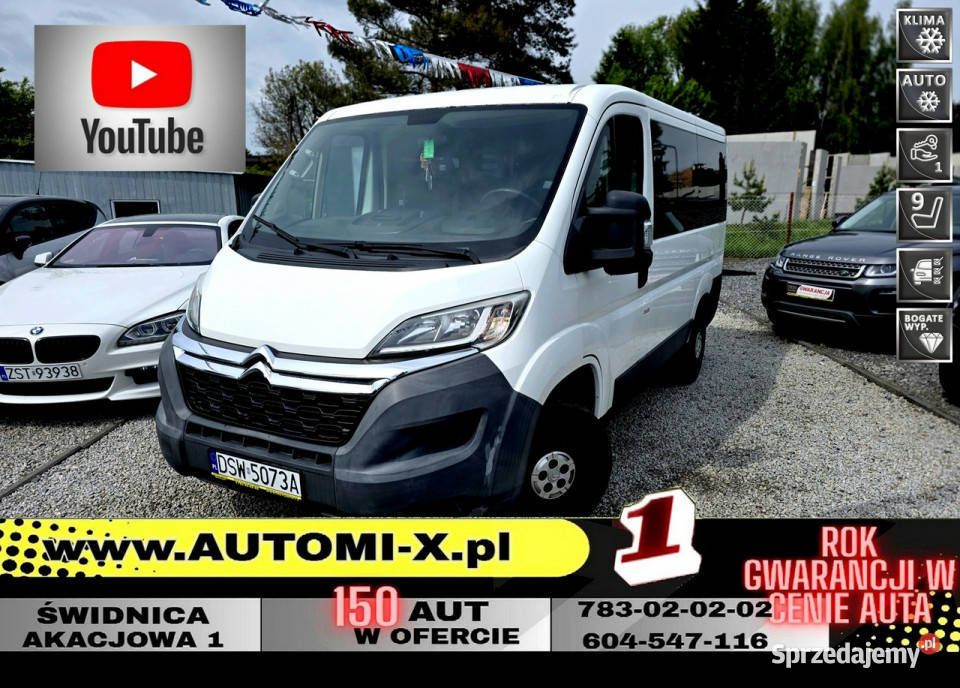 Citroen Jumper SPRZEDANY 9 Osobowy biały dolnośląskie Świdnica