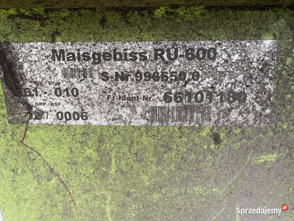 Claas Disco RU600 części wielkopolskie Jastrzębniki sprzedam
