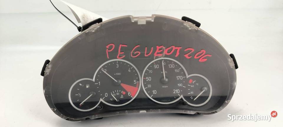 LICZNIK ZEGAR PEUGEOT 206 9656696580 Lipno