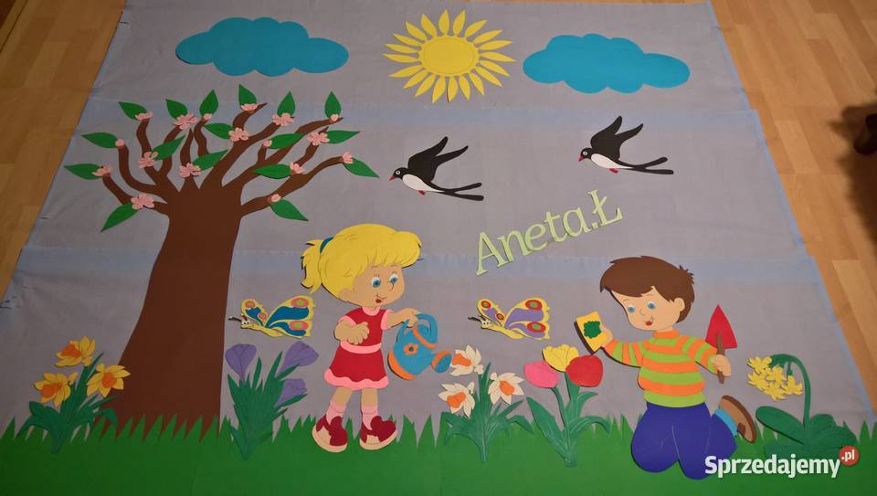 Dekoracje wiosenne z brystolu sprzedam