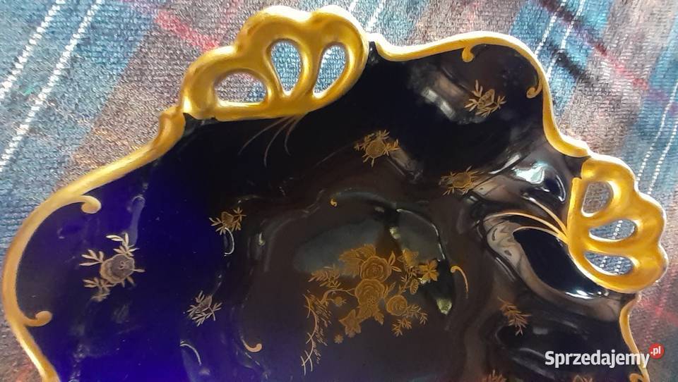 Patera kobaltowa ze złóceniem Prusim sprzedam