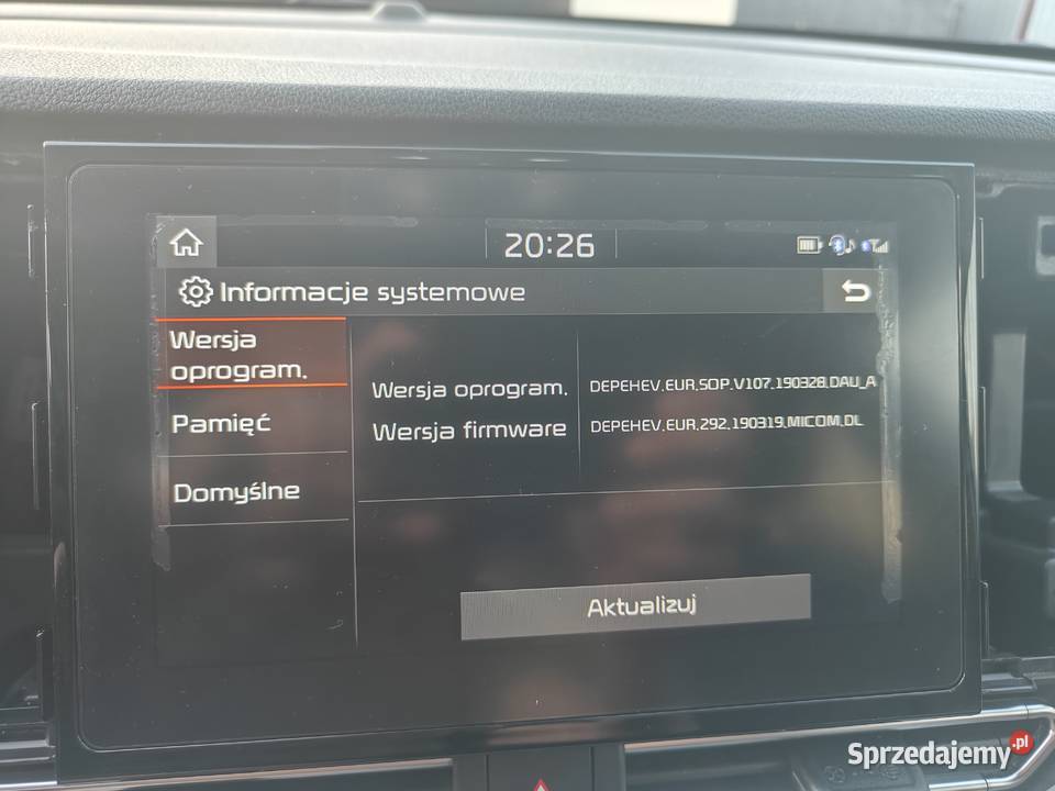 Kia Niro fabryczne radio 96160G5760 Rok produkcji 2020 Ostrów Wielkopolski